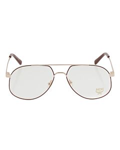 MCM 55 mm Burgundy/Gold Eyeglass Frames