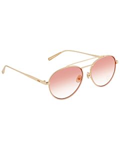 MCM 55 mm Gold Tone Sunglasses