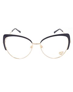 MCM 58 mm Shiny Gold/Violet Eyeglass Frames