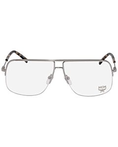 MCM 59 mm Shiny Silver Eyeglass Frames