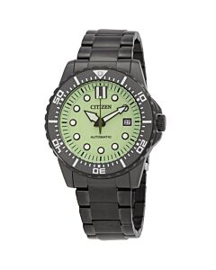 Mechanical Stainless Steel Green Dial Watch