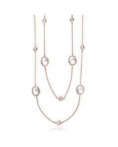 Megan Walford Rock Crystal Diamond by The Yard Necklace