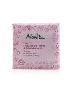 Melvita Rose Petals & Acacia Honey Soap 3.5 oz Bath & Body 3284410040512