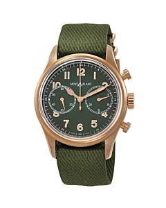 Men's 1858 Chronograph Nato Khaki Green Dial Watch