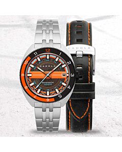 Men's 1977 Automatic Stainless Steel Orange Dial Watch