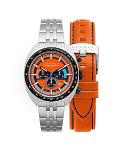 Men's 1977 Chronograph Stainless Steel Orange Dial Watch