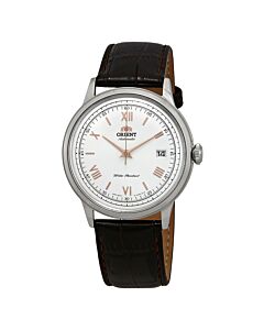 Men's 2nd Generation Bambino Leather White Dial