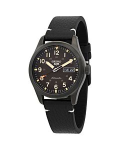 Men's 5 Field Specialist Leather Black Dial Watch