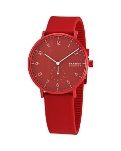 Men's Aaren Kulor Silicone Red Dial Watch