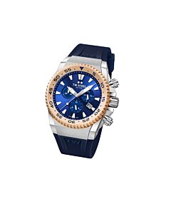 Men's Ace Diver 2019 Chronograph Rubber Blue Dial Watch