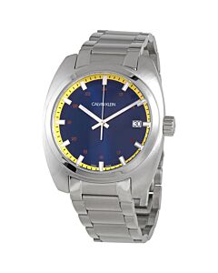 Men's Achiev Stainless Steel Blue Dial Watch