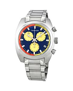 Men's Achieve Chronograph Stainless Steel Blue Dial Watch