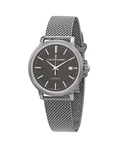 Men's Adamavi Stainless Steel Milanese Mesh Grey Dial Watch