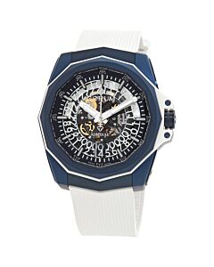 Men's Admiral Cup Rubber Blue (Skeleton Center) Dial Watch