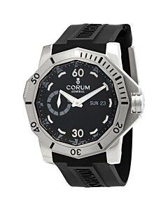 Men's Admiral's Cup Deep Hull Rubber Black Dial Watch