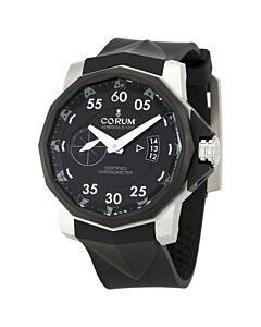 Men's Admirals Cup Rubber Black Dial Watch