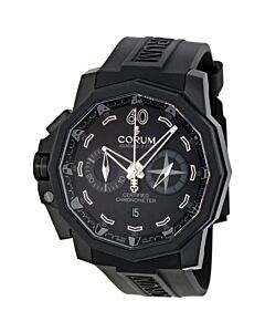 Men's Admirals Cup Seafender Chronograph Rubber Black Dial Watch