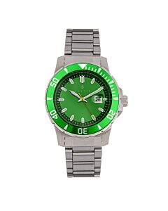 Men's Admiralty Pro 200 Stainless Steel Green Dial Watch