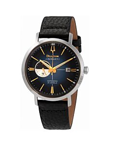Mens-Aerojet-Chronograph-Leather-Blue-Sunray-Dial-Watch