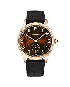 Men's Agathon Leather Brown Dial Watch