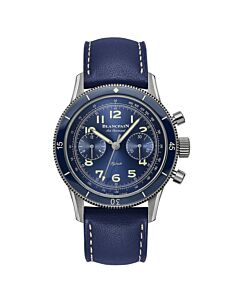 Men's Air Command Chronograph (Calfskin) Leather Blue Dial Watch