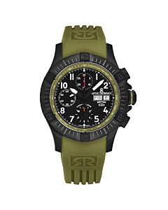 Men's Air speed Chronograph Rubber Black Dial Watch