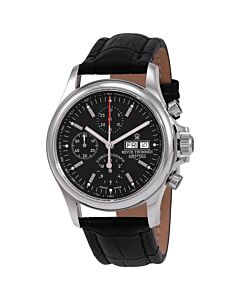 Men's Airspeed Chronograph Leather Black Dial