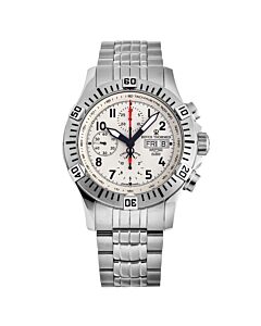 Men's Airspeed X Large Chronograph Stainless Steel Silvery White Dial Watch