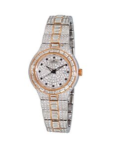 Women's Finess Stainless Steel Rose Gold-tone Dial Watch