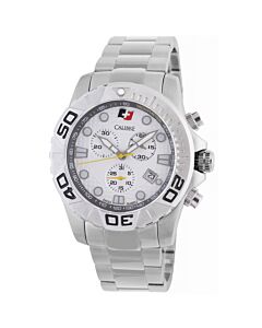 Men's Akron Stainless Steel White Dial Watch