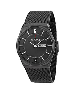 Men's Aktiv Stainless Steel Mesh Black Dial Watch