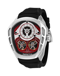 Men's Akula Silicone Red and Silver and Black Dial Watch