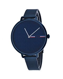 Men's Alexa Stainless Steel Blue Dial Watch