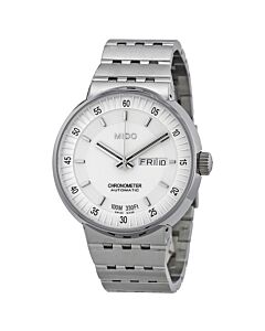Men's All Dial Stainless Steel White Cream Dial Watch