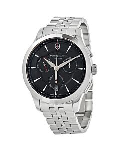 Men's Alliance Chronograph Stainless Steel Black Dial Watch