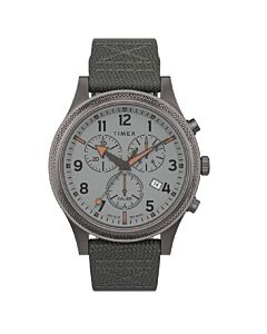 Men's Allied LT Chronograph Fabric Silver Dial Watch