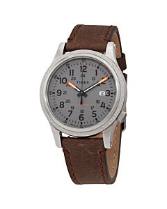 Men's Allied LT Leather Grey Dial Watch