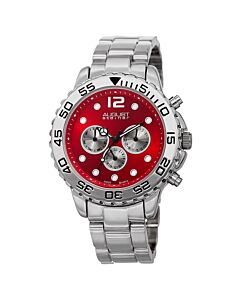 Men's Alloy Red Dial Watch