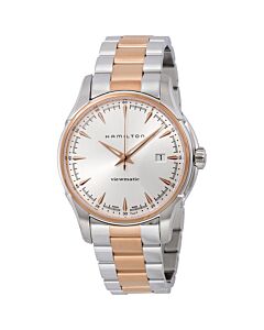 Men's American Classic Two-tone (Silver and Rose Gold-tone) Stainless Ste Silver Dial