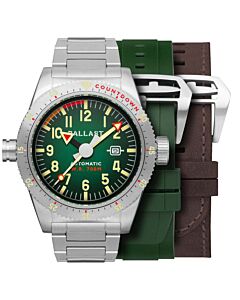 Men's Amphion Stainless Steel Green Dial Watch