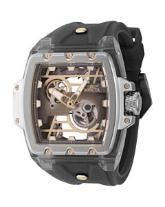 Men's Anatomic Silver and Silicone Gunmetal and Gold and Silver Dial Watch
