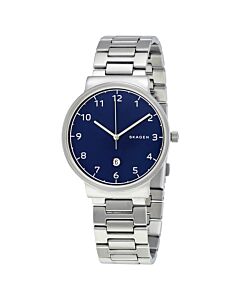 Men's Ancher Stainless Steel Blue Dial Watch