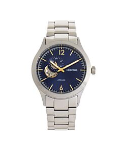 Men's Antoine 316L Stainless Steel Blue (Open Heart) Dial Watch
