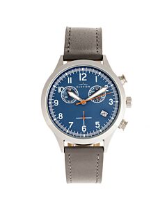 Men's Antoine Chronograph Leather Blue Dial Watch