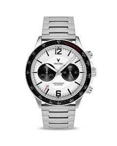 Men's Apex Chronograph Stainless Steel White Dial Watch
