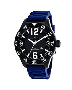 Men's Aqua One Silicone Black Dial Watch