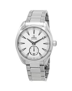 Men's Aqua Terra Stainless Steel Silver Dial Watch