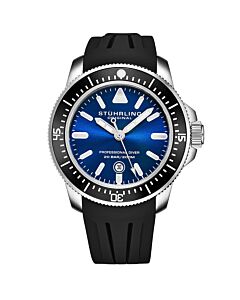 Men's Aquadiver Rubber Blue Dial Watch