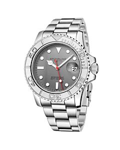 Men's Aquadiver Stainless Steel Grey Dial Watch