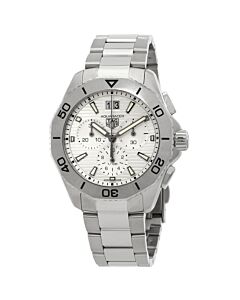 Men's Aquaracer Chronograph Stainless Steel Grey Dial Watch